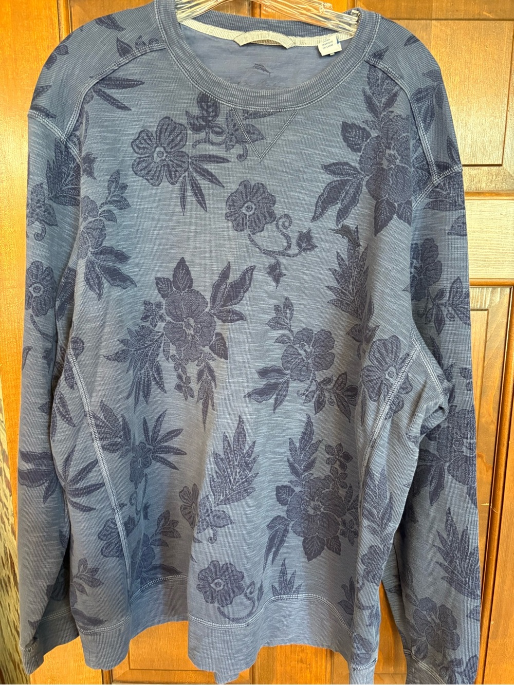 Tommy Bahama Blue Floral Crewneck Sweatshirt